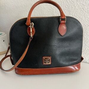 Dooney & Bourke Black and Brown Crossbody Bag